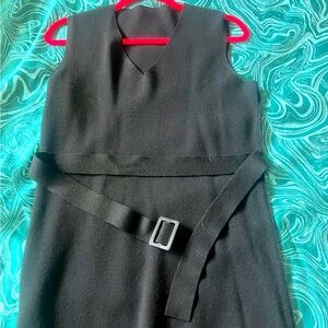 maxmara wool knitted dress with belt size M